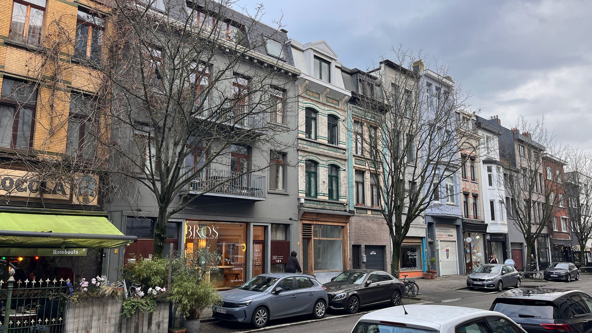 Gevels in de Kloosterstraat rondom de pop-up