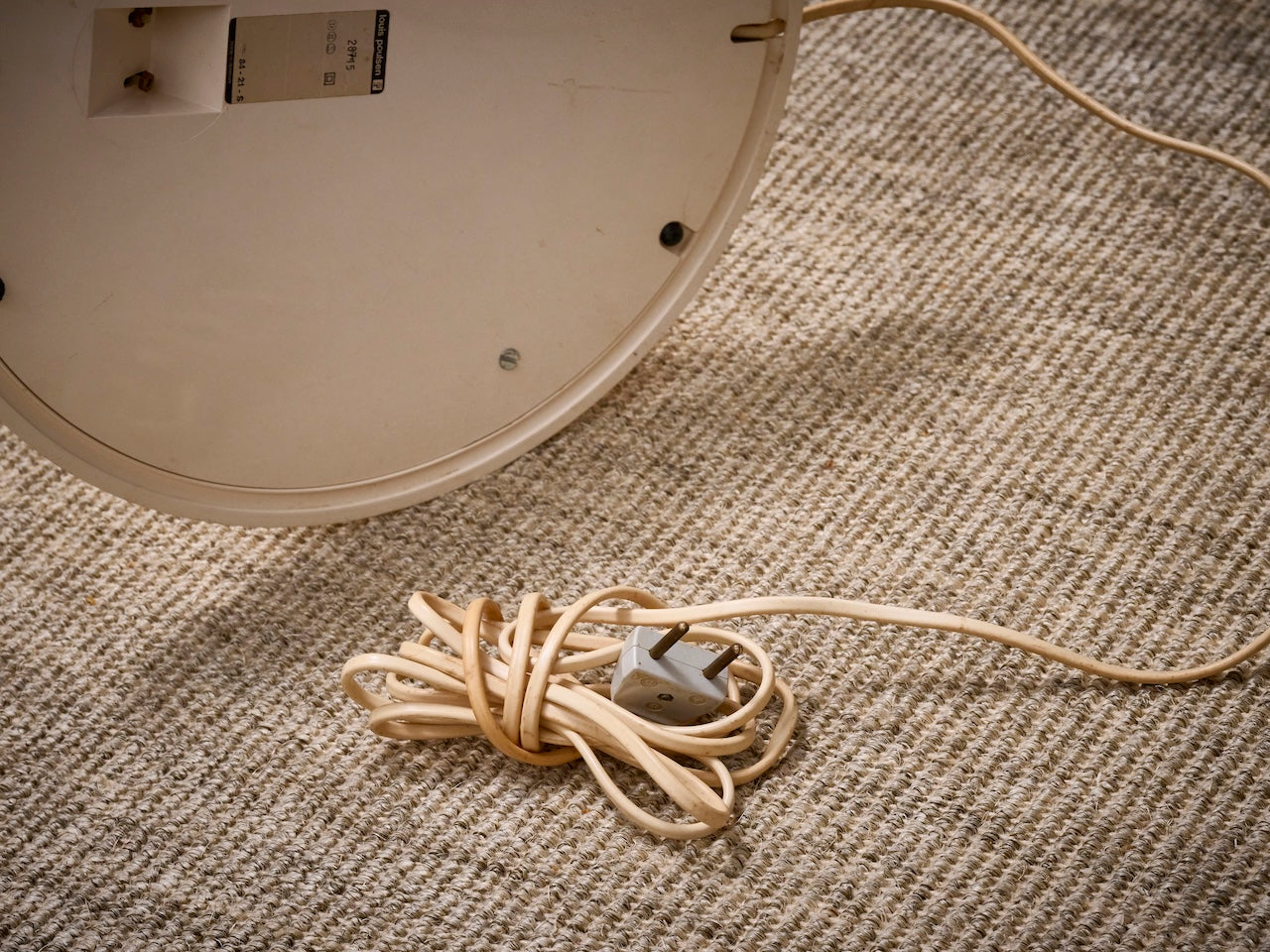 Deense vintage designlamp Louis Poulsen Panthella, 130 cm hoog