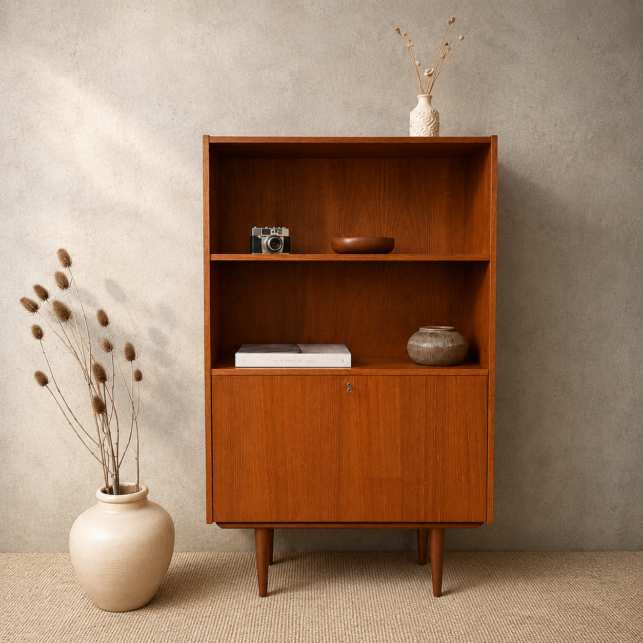 Deens Vintage Mid Century boekenkast