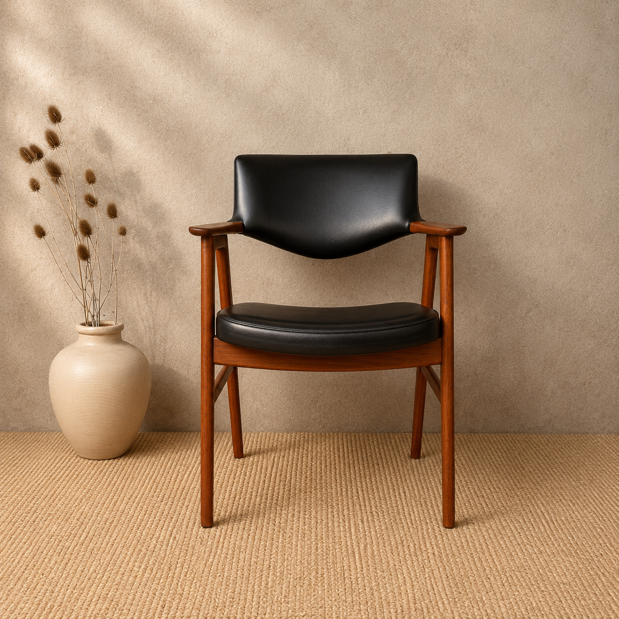 Vintage Mid Century armchair designed by Erik Kirkegaard