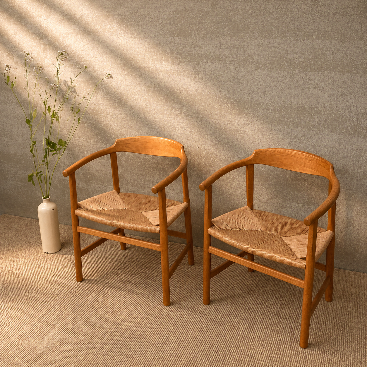 Deens Vintage  Hans J. Wegner Stoelen
