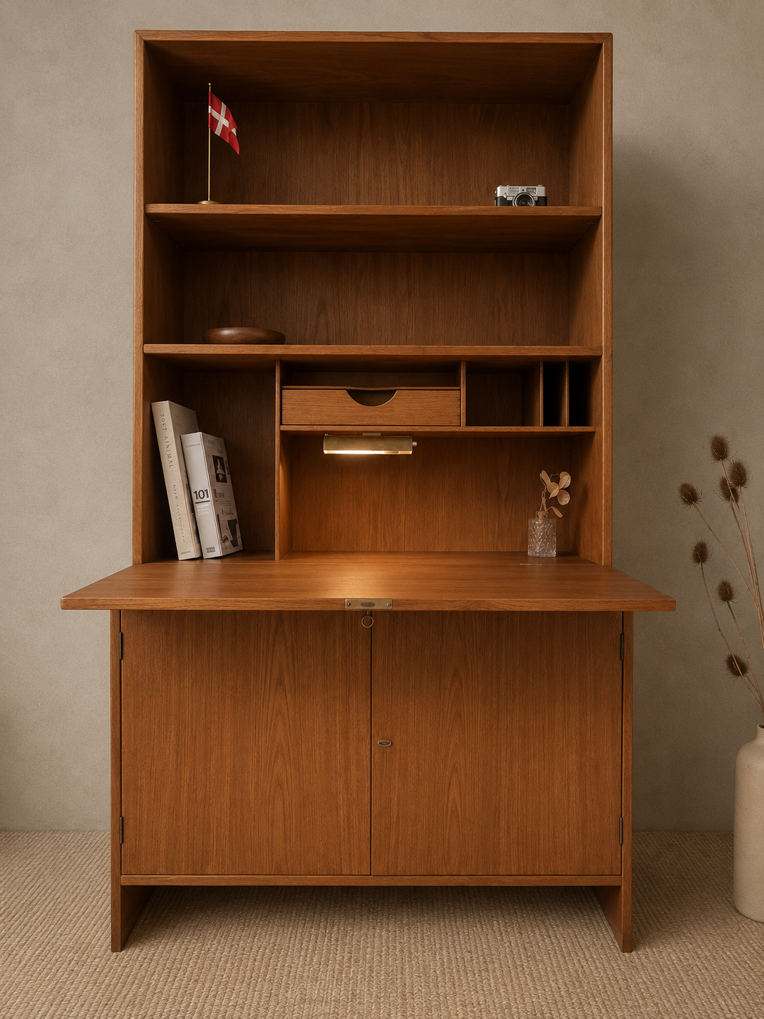 Deens vintage mid-century book case HANS J Wegner RY 16. 1955
