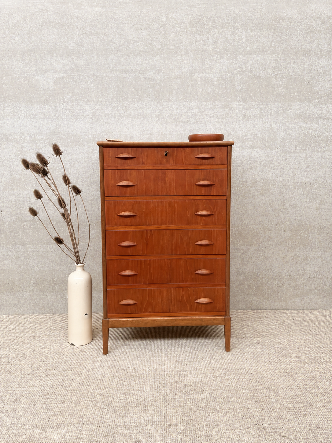 Deens vintage mid-century ladekast