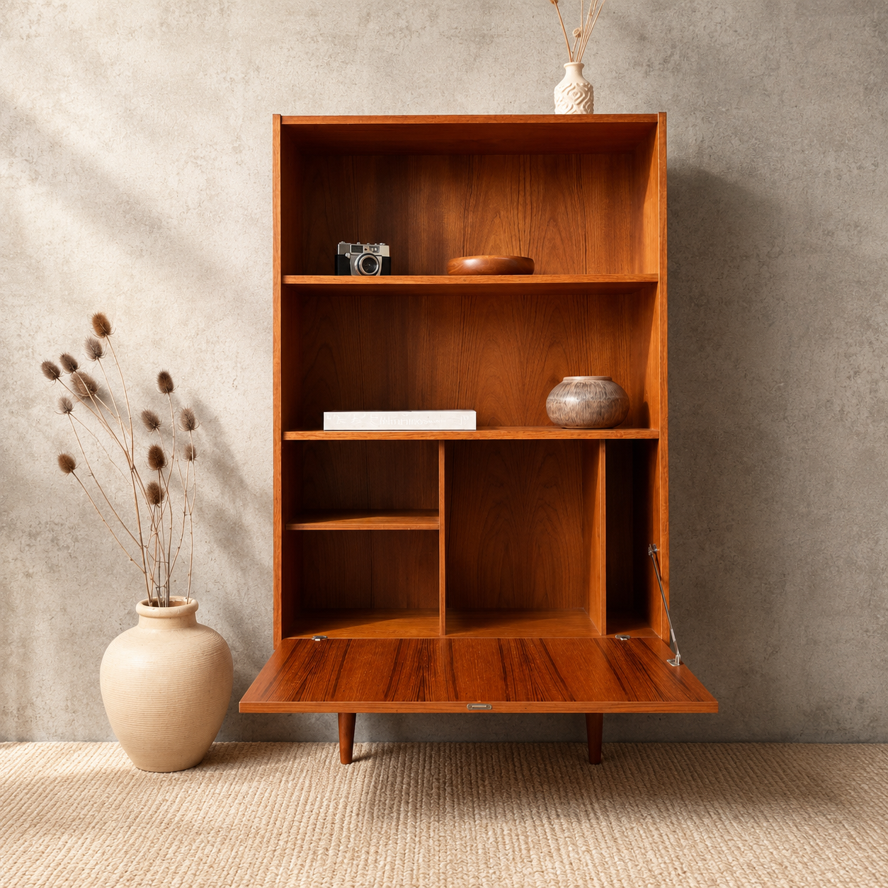 Deens Vintage Mid Century boekenkast