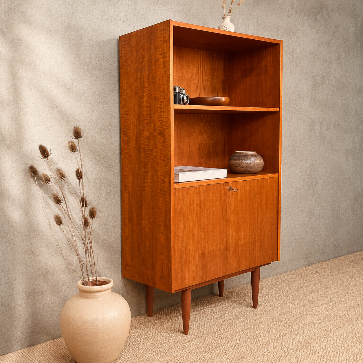 Deens Vintage Mid Century boekenkast