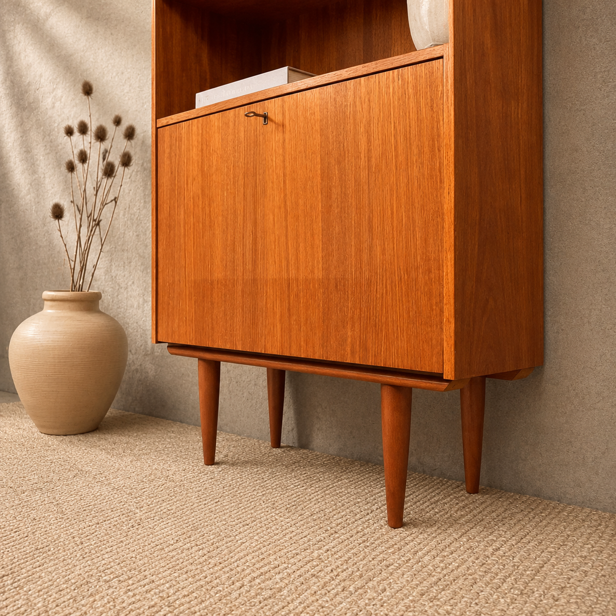 Deens Vintage Mid Century boekenkast