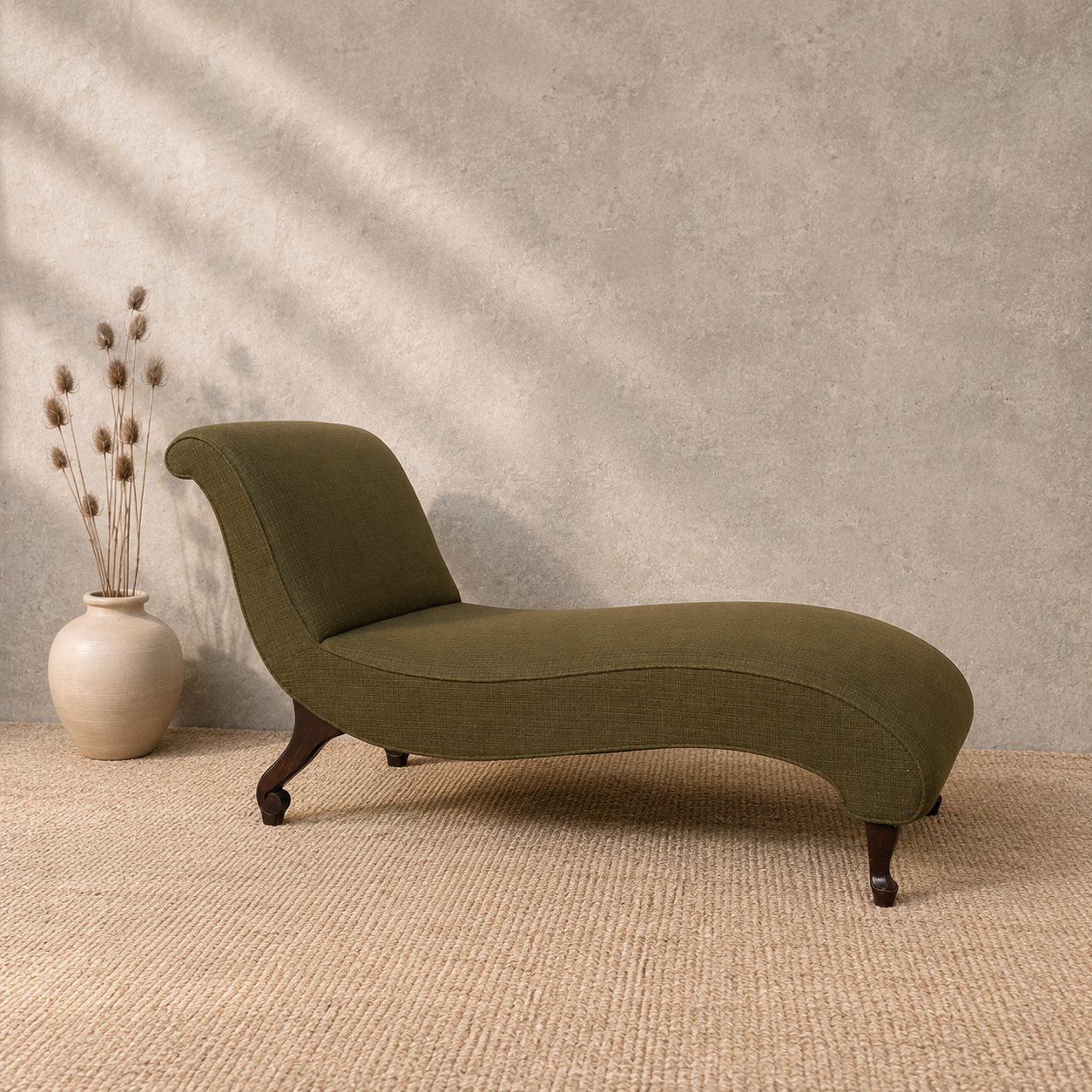Deense vintage mid-century chaise longue