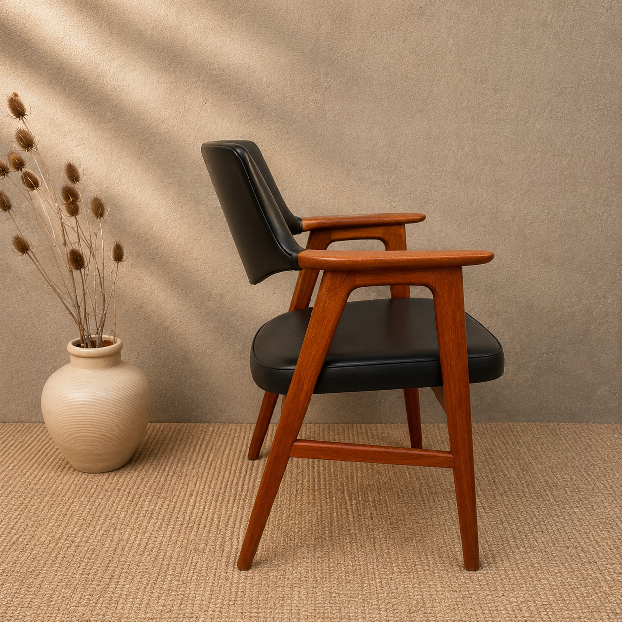 Vintage Mid Century armchair designed by Erik Kirkegaard