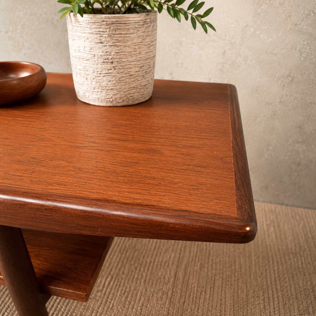 Vintage Deens Mid Century Teak Salontafel