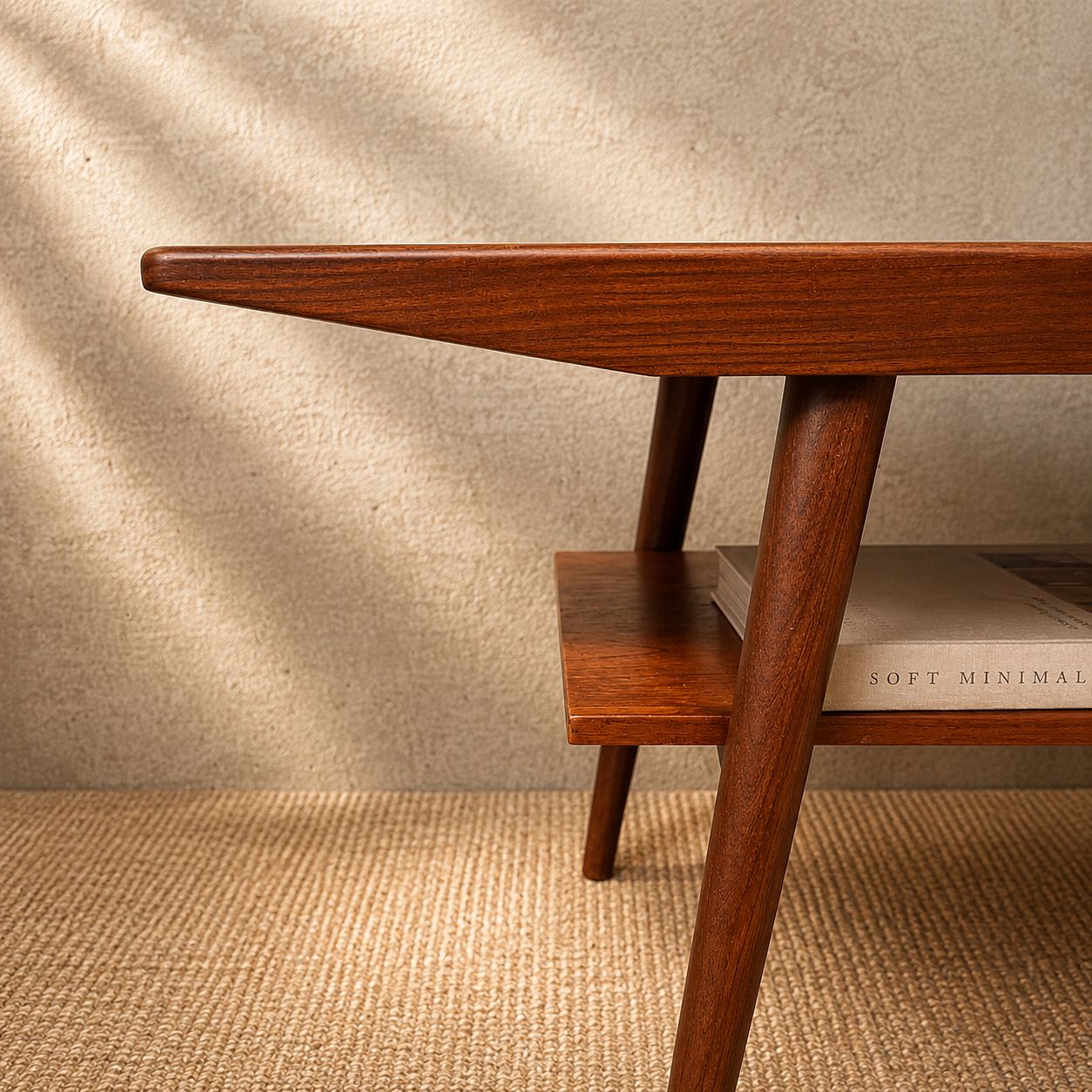 Vintage Deens Mid Century Teak Salontafel