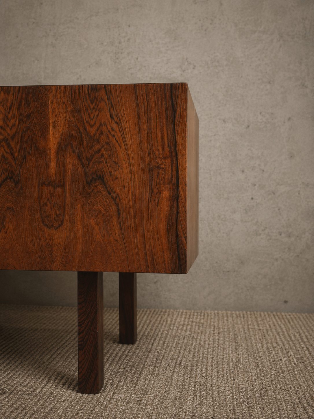 Deens vintage mid-century bloembak in palissander