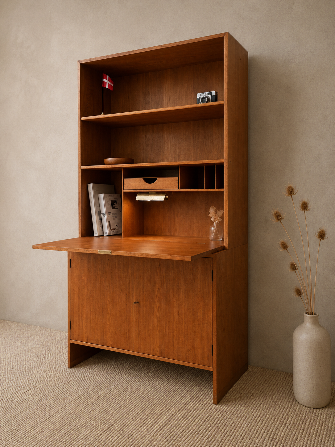 Deens vintage mid-century book case HANS J Wegner RY 16. 1955