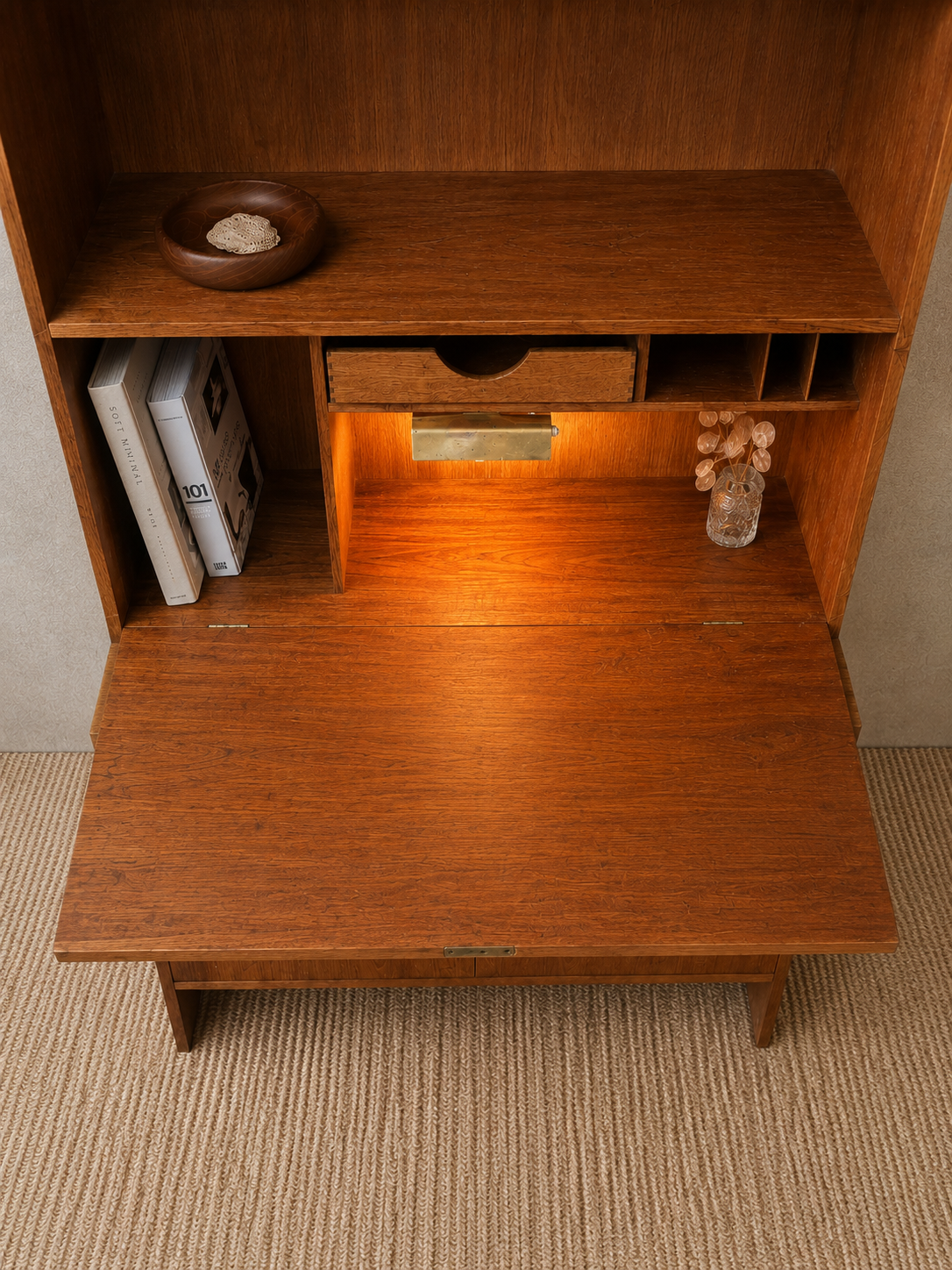 Deens vintage mid-century book case HANS J Wegner RY 16. 1955