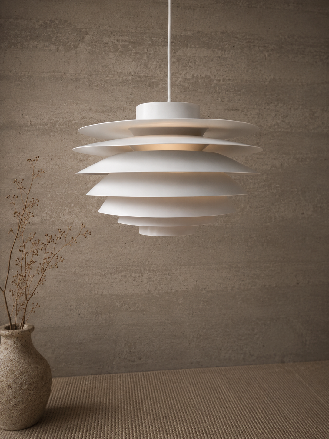 Danish vintage mid-century wall lamp in warm teak wood